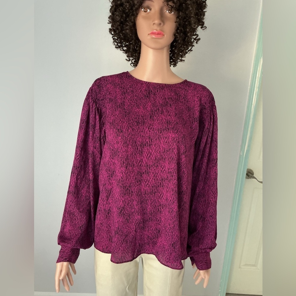 Worthington Magenta Blouse for Women Sz XL